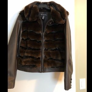 I.N.C. Jacket with faux fur